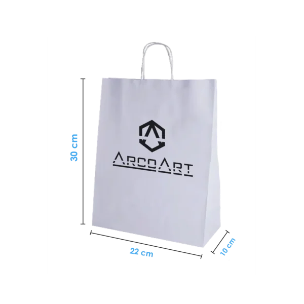 Bolsa de Papel Blanca 22x30x10