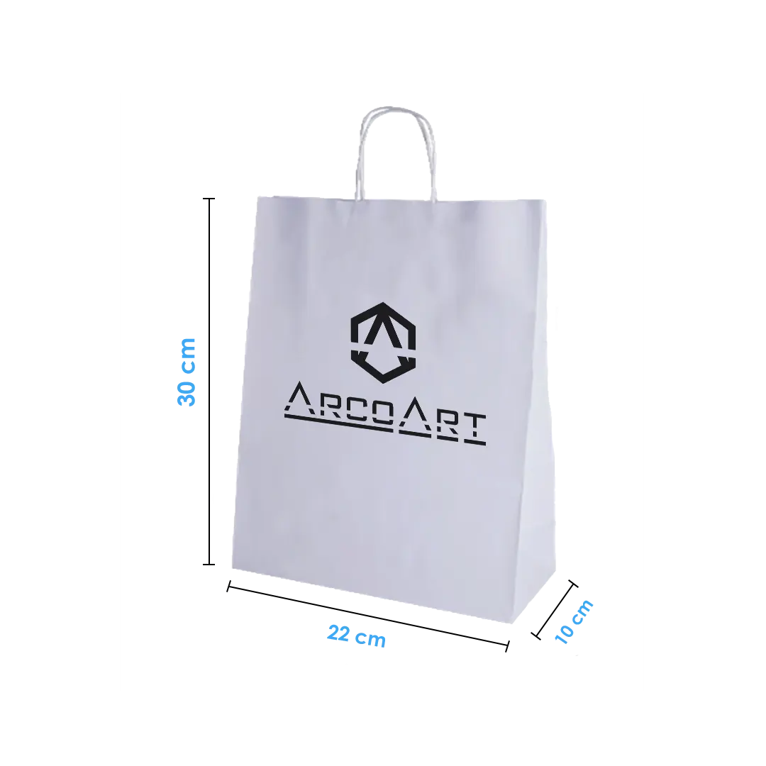 Bolsa de Papel Blanca 22x30x10
