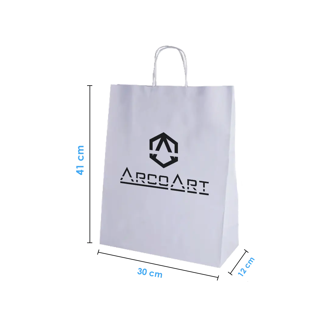 Bolsa de Papel Blanca 30x41x12