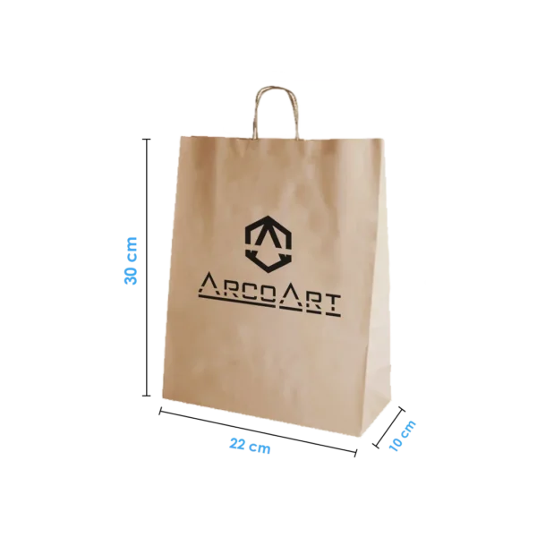 Bolsa de Papel Kraft 22x30x10