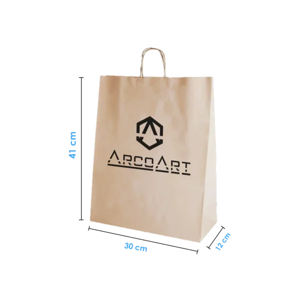 Bolsa de Papel Kraft 30x41x12