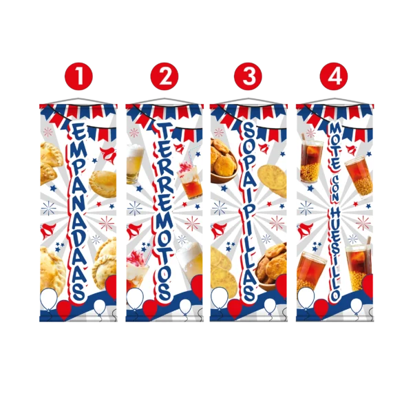 Escoge el diseño de tus Pendones de Feria