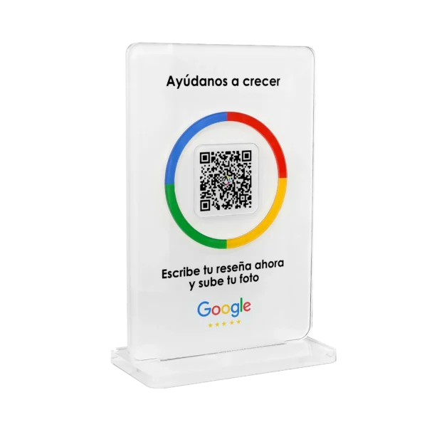 Placa Redes Sociales Google